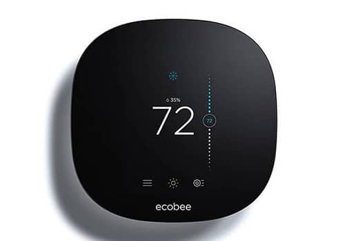 Ecobee3 Lite front view with power on