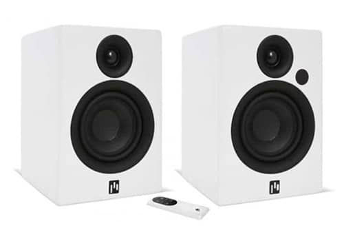 Aperion Allaire pair of white speakers