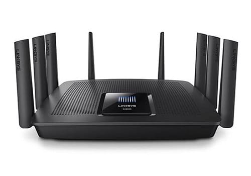 Linksys EA9500 top front view