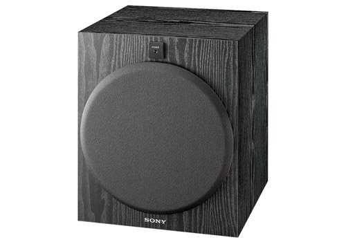 Sony SA-W2500 front view of home subwoofer with grille