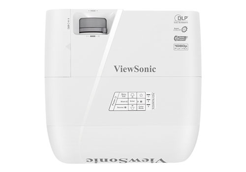 ViewSonic PJD7828HDL top view with lens zoom